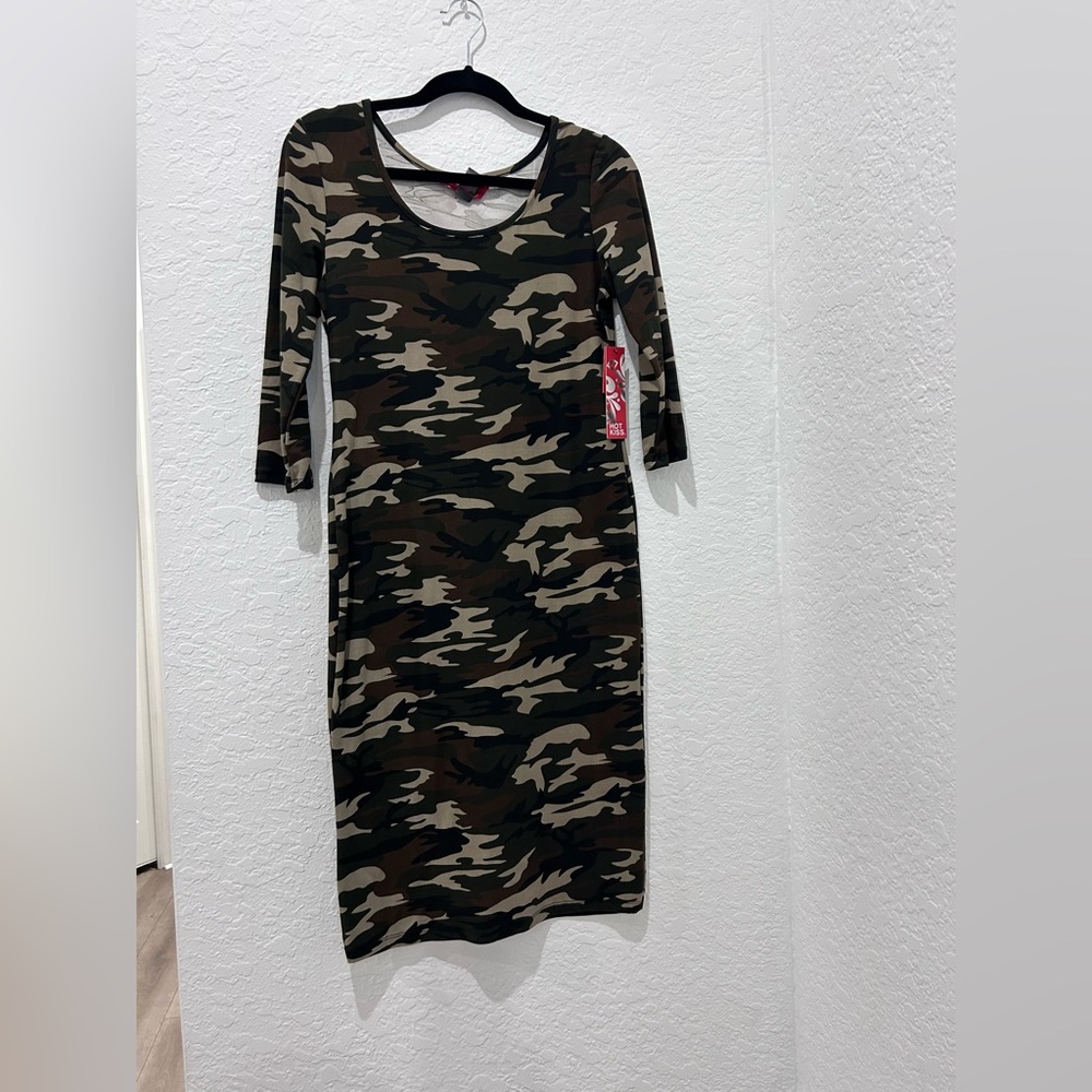 HOT TOPIC • Maxi Camo Dress • sz L - Picture 1 of 6